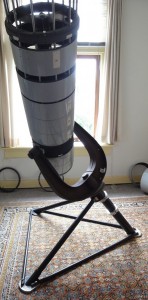 30 cm Newton telescoop met prima optiek (was niet afgebouwd) uit erfenis van Ber Zaat, via Sterrewacht bij WLS terecht gekomen.
